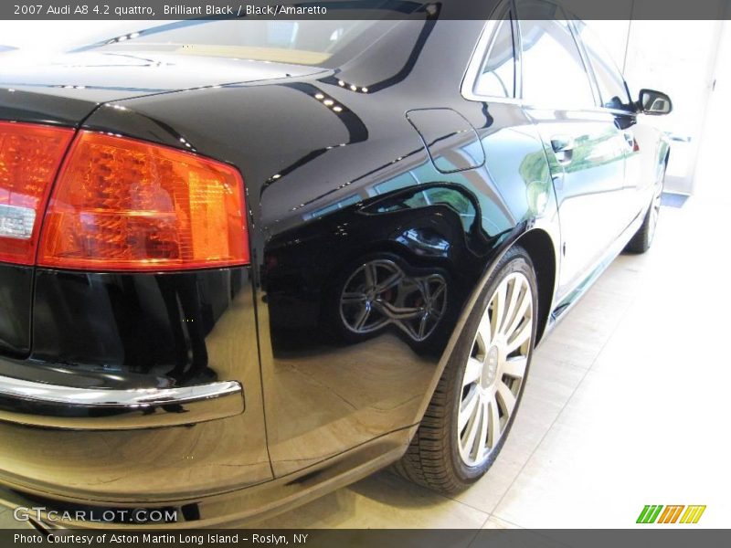 Brilliant Black / Black/Amaretto 2007 Audi A8 4.2 quattro