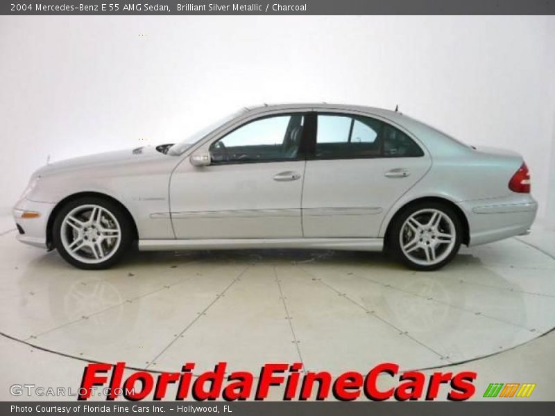 Brilliant Silver Metallic / Charcoal 2004 Mercedes-Benz E 55 AMG Sedan