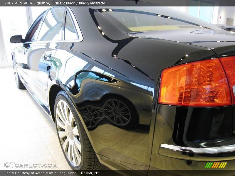 Brilliant Black / Black/Amaretto 2007 Audi A8 4.2 quattro