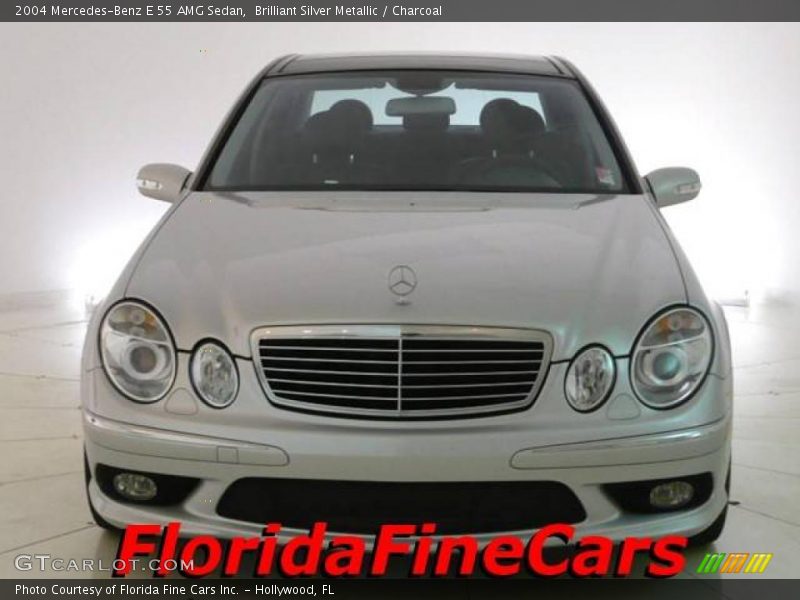 Brilliant Silver Metallic / Charcoal 2004 Mercedes-Benz E 55 AMG Sedan