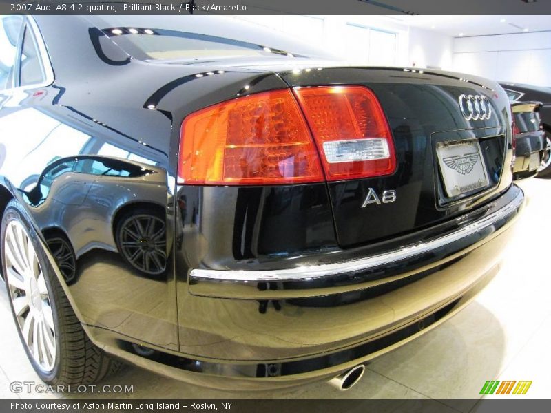 Brilliant Black / Black/Amaretto 2007 Audi A8 4.2 quattro