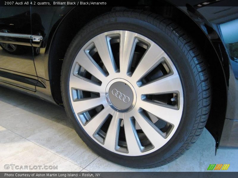Brilliant Black / Black/Amaretto 2007 Audi A8 4.2 quattro