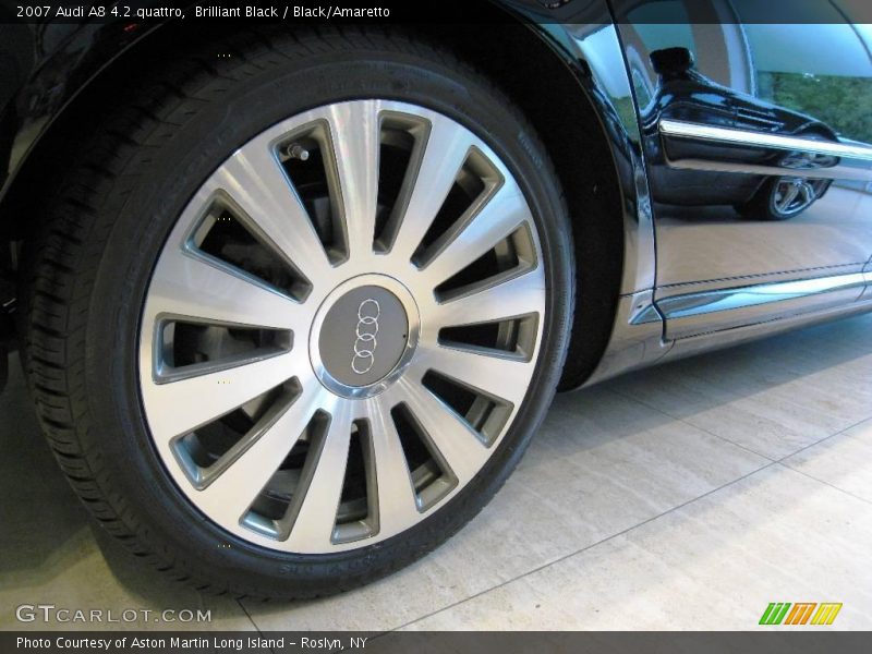 Brilliant Black / Black/Amaretto 2007 Audi A8 4.2 quattro