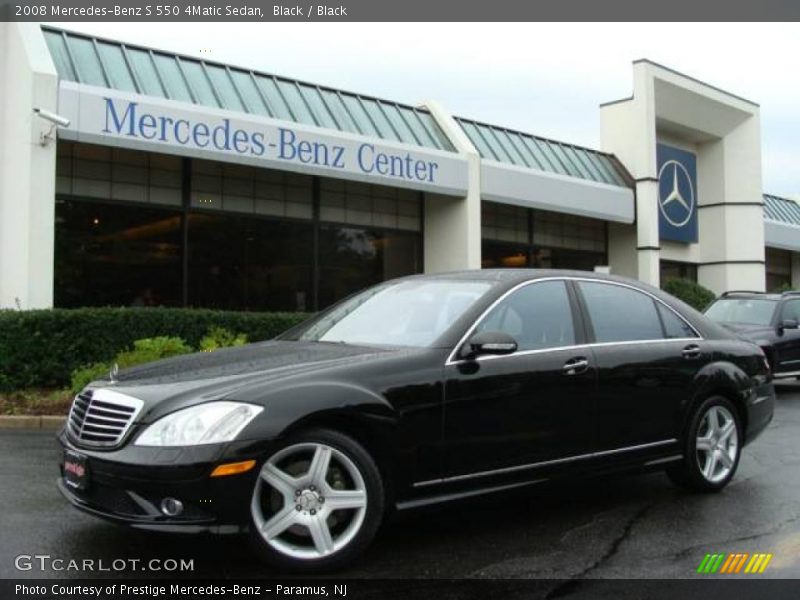 Black / Black 2008 Mercedes-Benz S 550 4Matic Sedan