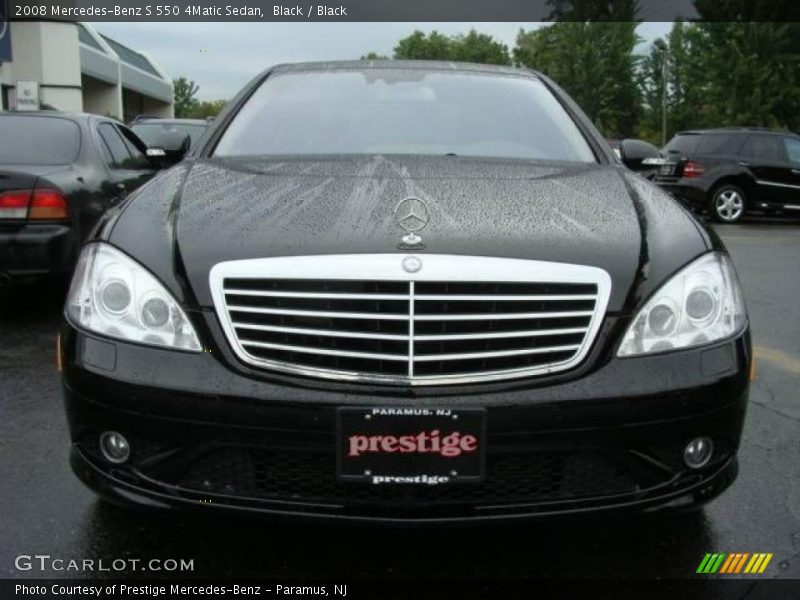 Black / Black 2008 Mercedes-Benz S 550 4Matic Sedan