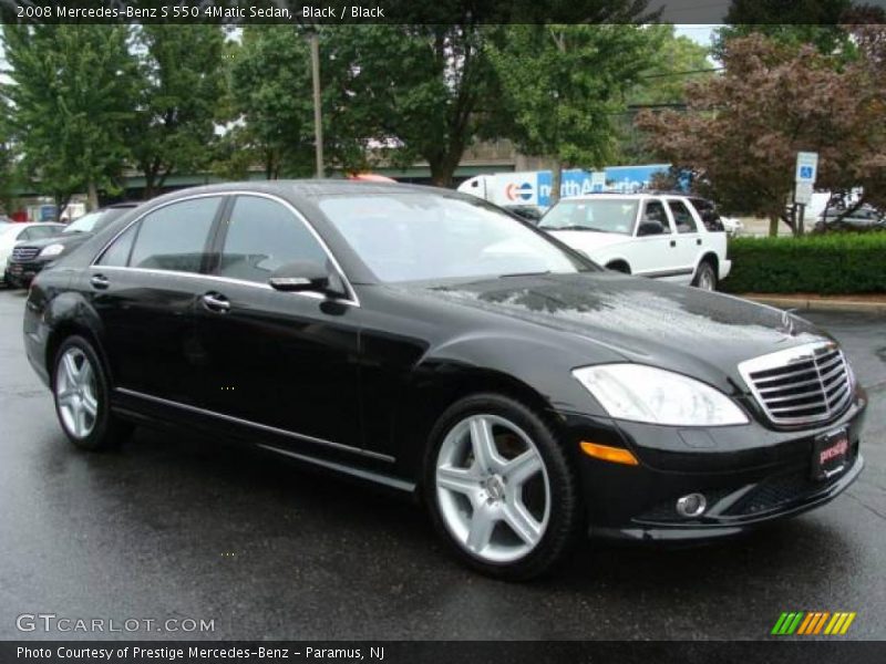 Black / Black 2008 Mercedes-Benz S 550 4Matic Sedan