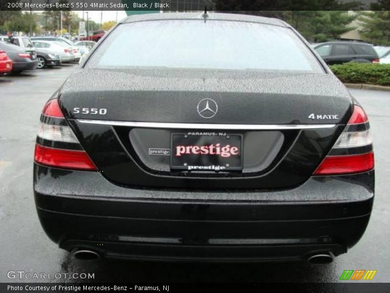 Black / Black 2008 Mercedes-Benz S 550 4Matic Sedan