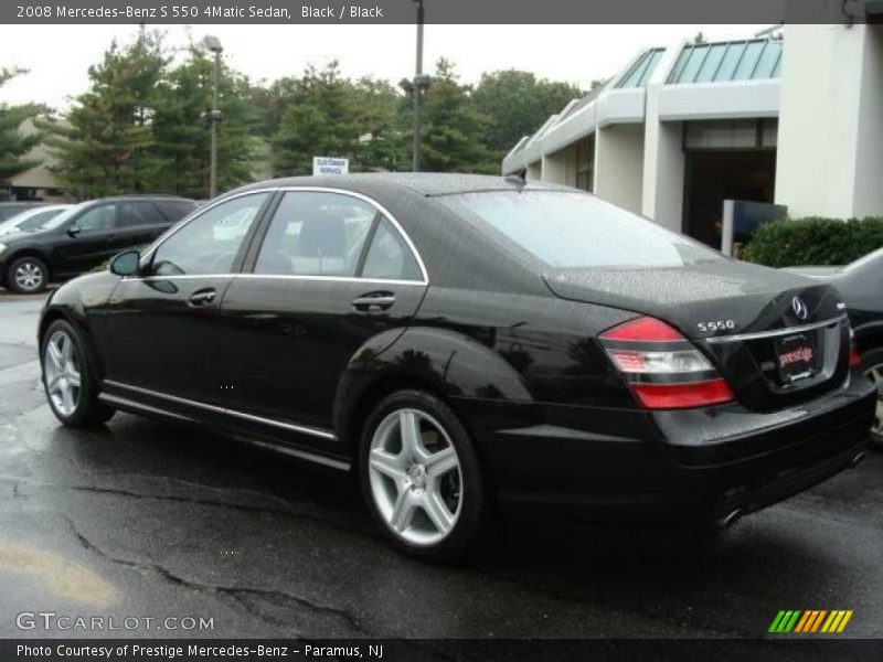 Black / Black 2008 Mercedes-Benz S 550 4Matic Sedan