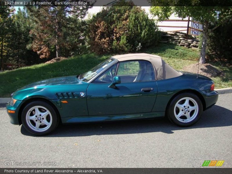 Dark Green / Beige 1997 BMW Z3 1.9 Roadster