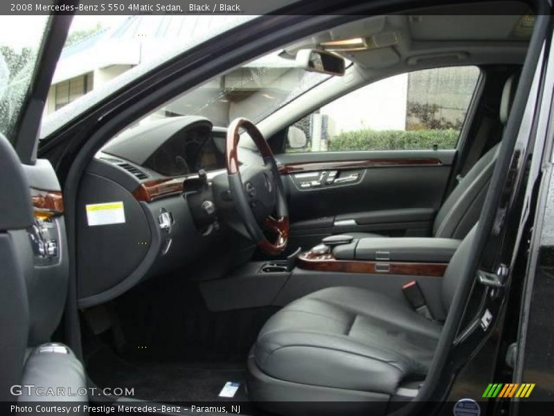 Black / Black 2008 Mercedes-Benz S 550 4Matic Sedan