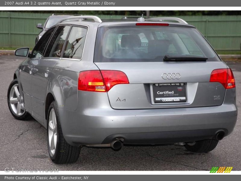 Quartz Gray Metallic / Ebony 2007 Audi A4 3.2 quattro Avant