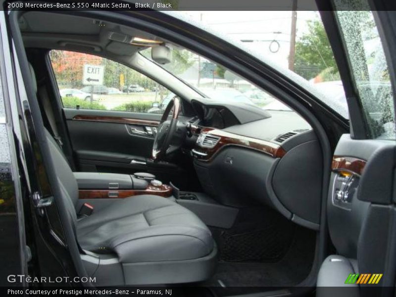 Black / Black 2008 Mercedes-Benz S 550 4Matic Sedan