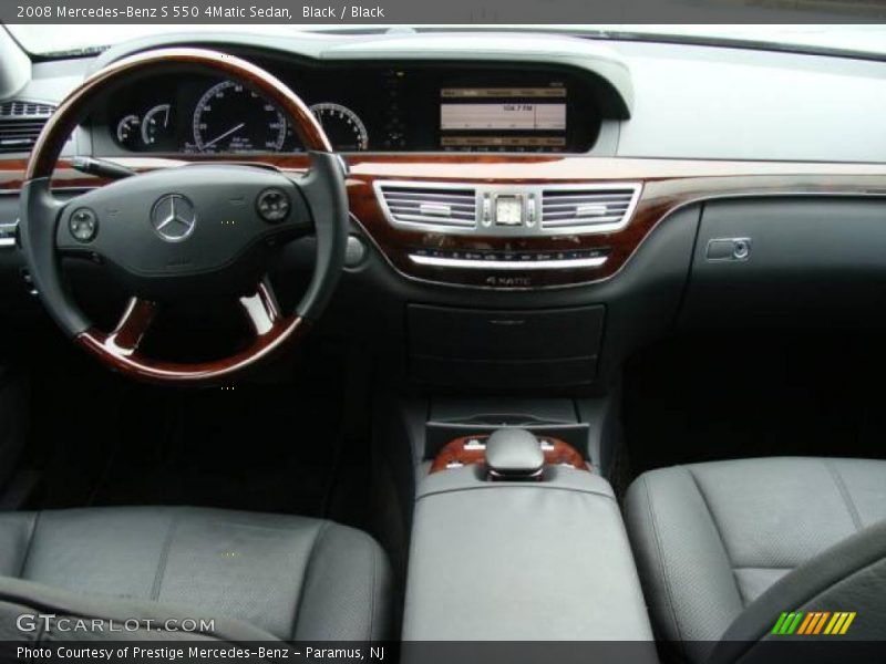 Black / Black 2008 Mercedes-Benz S 550 4Matic Sedan