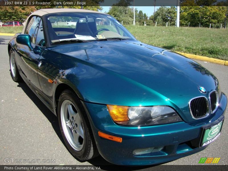 Dark Green / Beige 1997 BMW Z3 1.9 Roadster