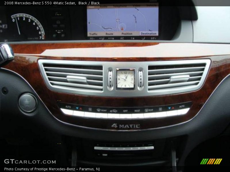 Black / Black 2008 Mercedes-Benz S 550 4Matic Sedan