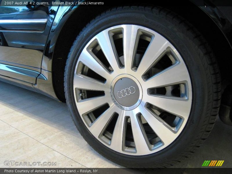 Brilliant Black / Black/Amaretto 2007 Audi A8 4.2 quattro