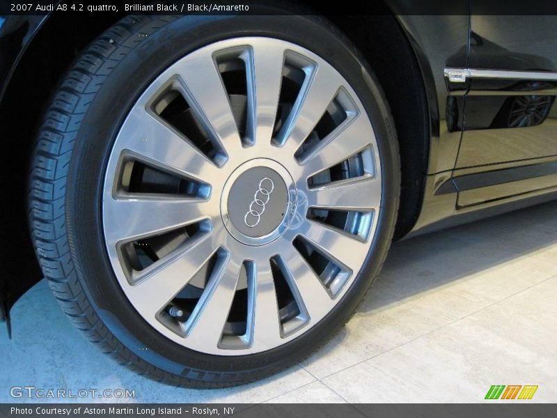 Brilliant Black / Black/Amaretto 2007 Audi A8 4.2 quattro
