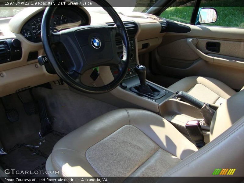 Dark Green / Beige 1997 BMW Z3 1.9 Roadster