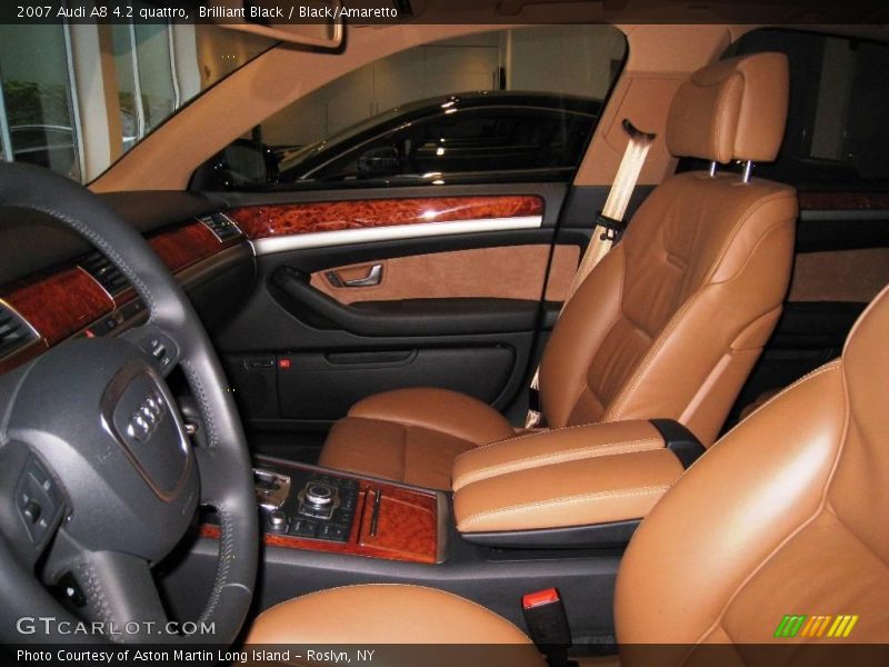 Brilliant Black / Black/Amaretto 2007 Audi A8 4.2 quattro