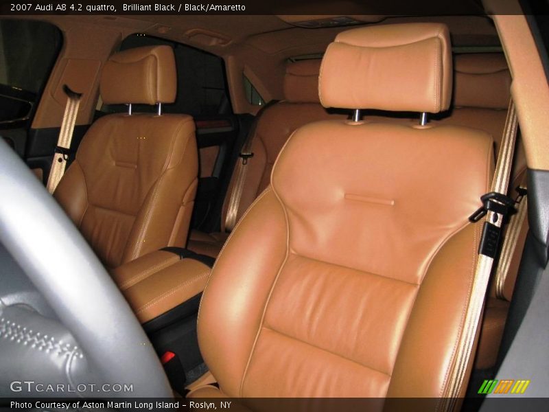 Brilliant Black / Black/Amaretto 2007 Audi A8 4.2 quattro