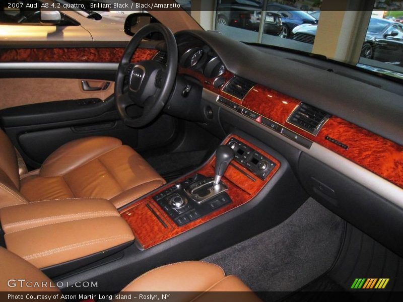 Brilliant Black / Black/Amaretto 2007 Audi A8 4.2 quattro