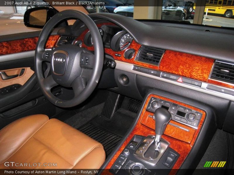 Brilliant Black / Black/Amaretto 2007 Audi A8 4.2 quattro