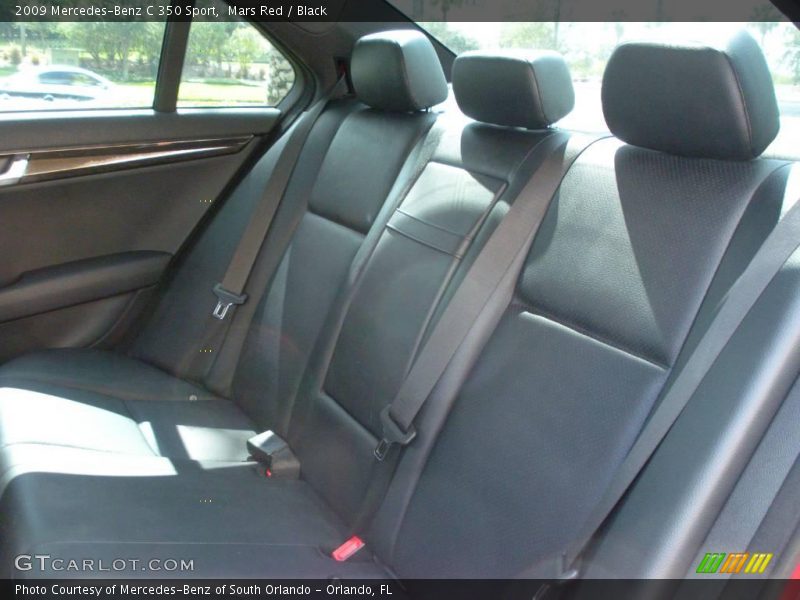 Mars Red / Black 2009 Mercedes-Benz C 350 Sport