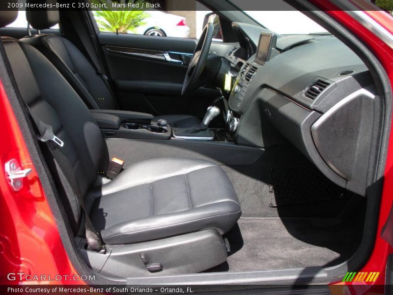 Mars Red / Black 2009 Mercedes-Benz C 350 Sport