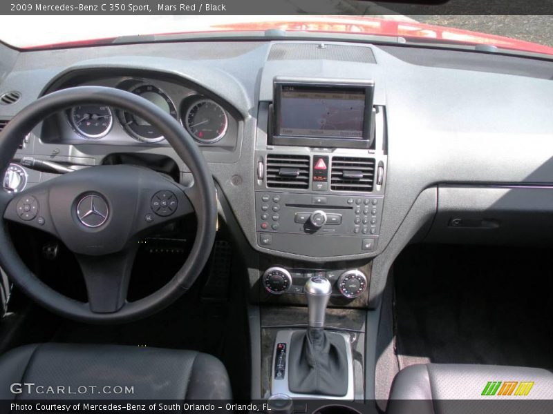 Mars Red / Black 2009 Mercedes-Benz C 350 Sport