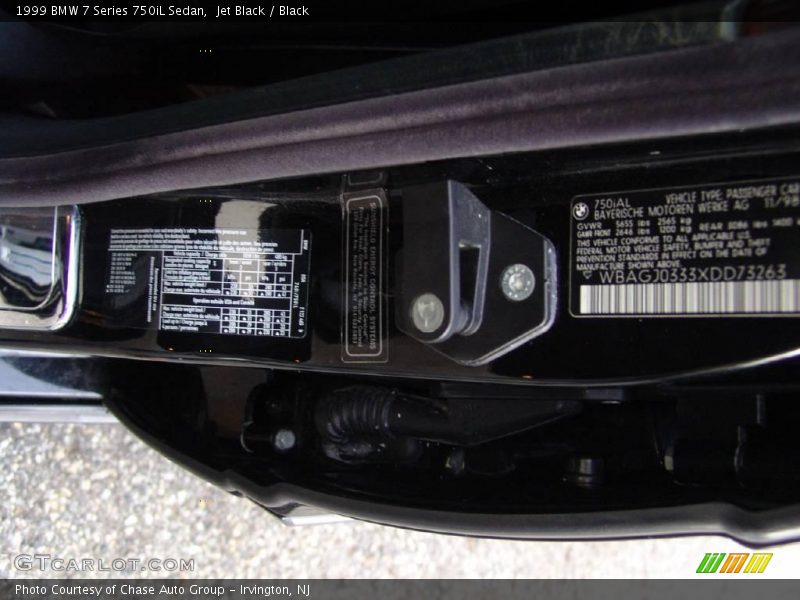 Jet Black / Black 1999 BMW 7 Series 750iL Sedan