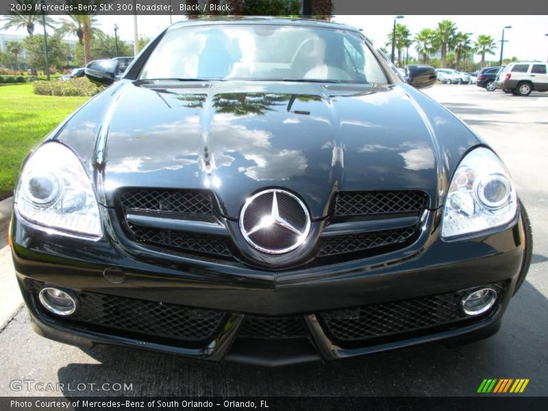 Black / Black 2009 Mercedes-Benz SLK 300 Roadster