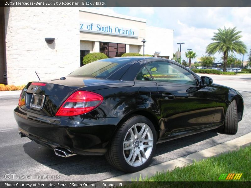 Black / Black 2009 Mercedes-Benz SLK 300 Roadster