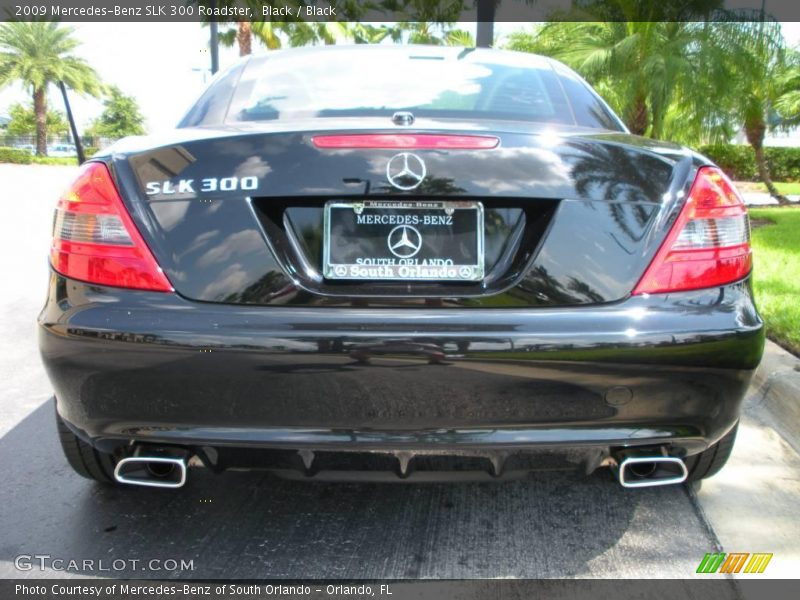 Black / Black 2009 Mercedes-Benz SLK 300 Roadster