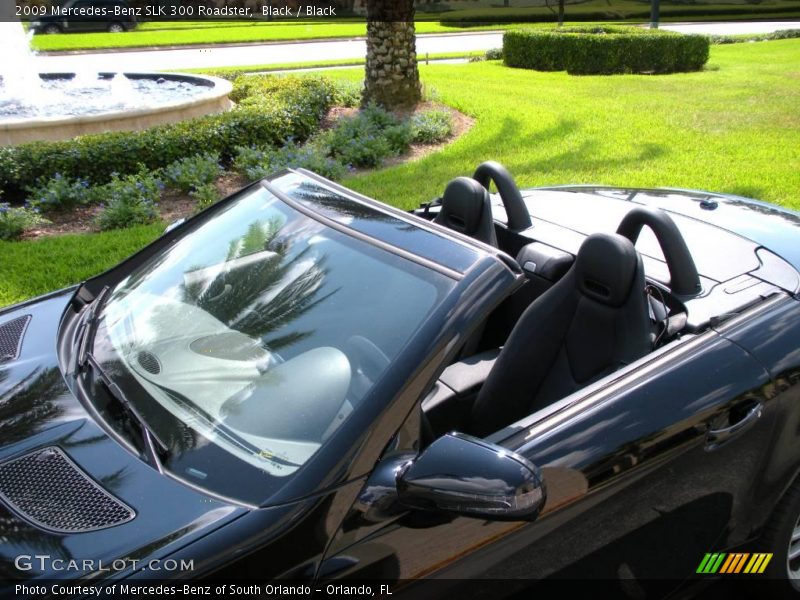 Black / Black 2009 Mercedes-Benz SLK 300 Roadster