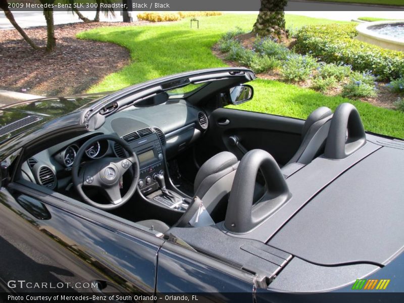 Black / Black 2009 Mercedes-Benz SLK 300 Roadster