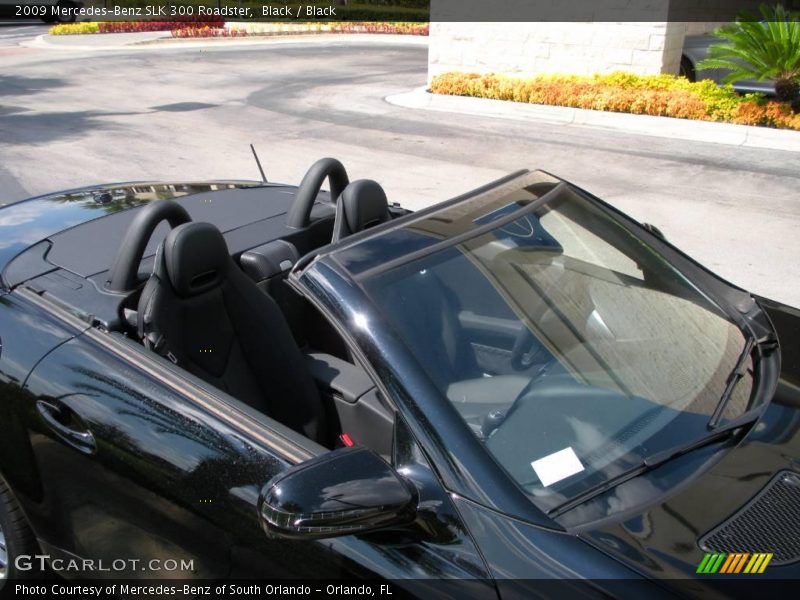 Black / Black 2009 Mercedes-Benz SLK 300 Roadster