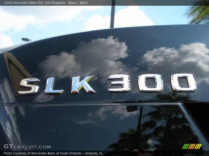 Black / Black 2009 Mercedes-Benz SLK 300 Roadster
