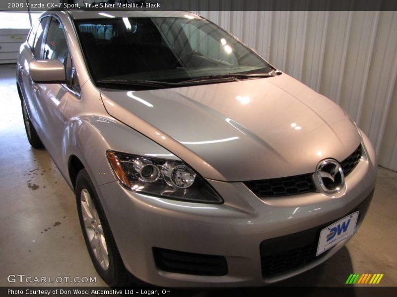 True Silver Metallic / Black 2008 Mazda CX-7 Sport
