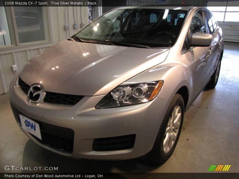 True Silver Metallic / Black 2008 Mazda CX-7 Sport