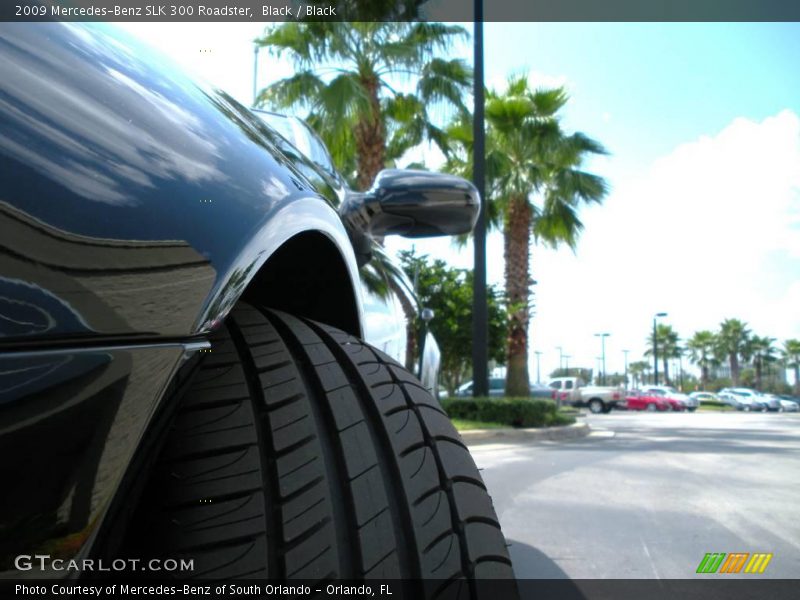 Black / Black 2009 Mercedes-Benz SLK 300 Roadster