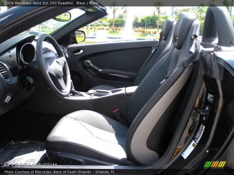 Black / Black 2009 Mercedes-Benz SLK 300 Roadster