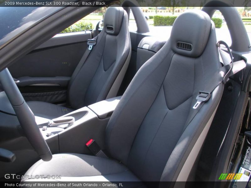 Black / Black 2009 Mercedes-Benz SLK 300 Roadster