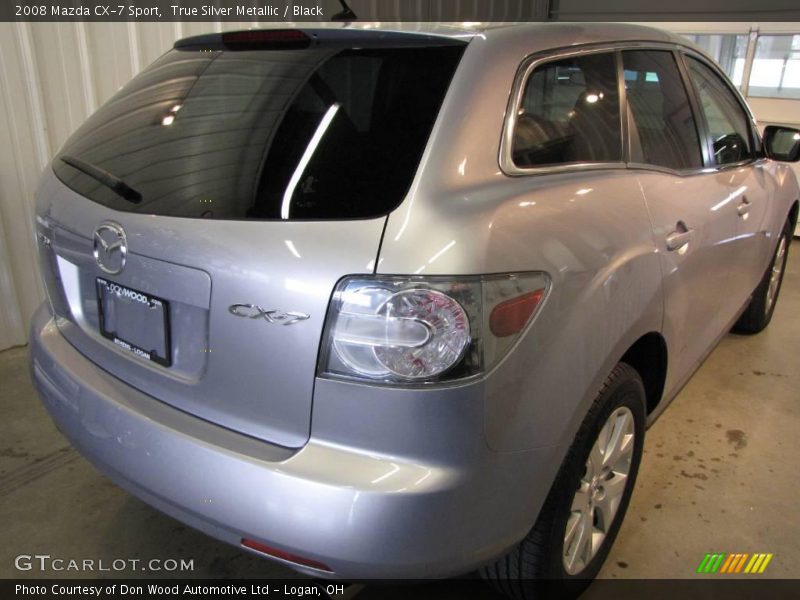 True Silver Metallic / Black 2008 Mazda CX-7 Sport