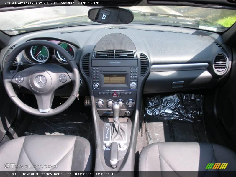 Black / Black 2009 Mercedes-Benz SLK 300 Roadster
