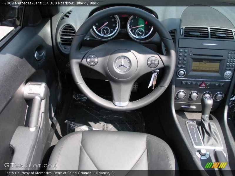 Black / Black 2009 Mercedes-Benz SLK 300 Roadster
