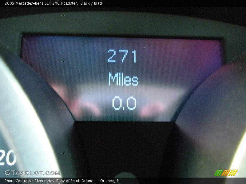 Black / Black 2009 Mercedes-Benz SLK 300 Roadster