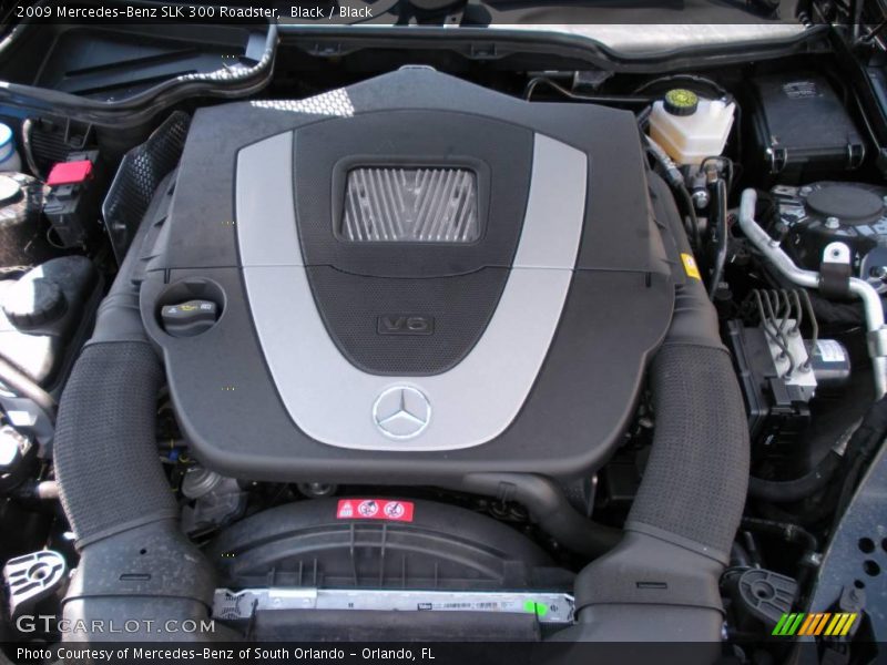 Black / Black 2009 Mercedes-Benz SLK 300 Roadster