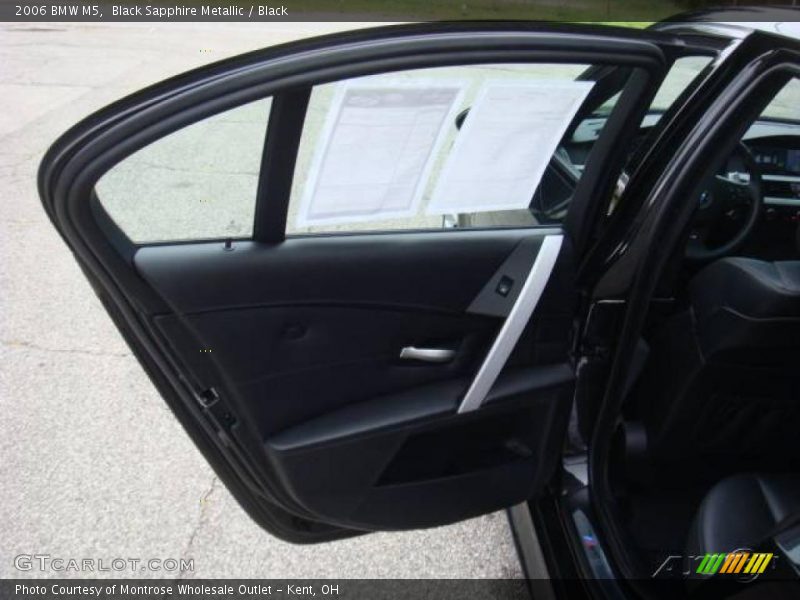 Black Sapphire Metallic / Black 2006 BMW M5