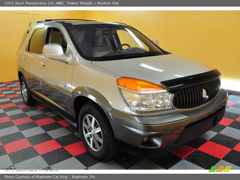 Pewter Metallic / Medium Oak 2002 Buick Rendezvous CXL AWD