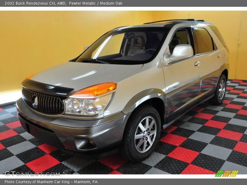 Pewter Metallic / Medium Oak 2002 Buick Rendezvous CXL AWD